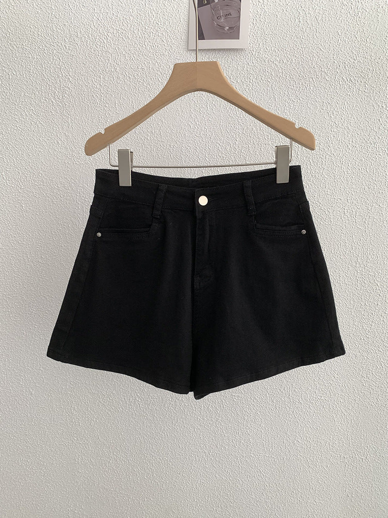 Short de Mezclilla Vintage de Talle Alto y Pierna Ancha para Mujer