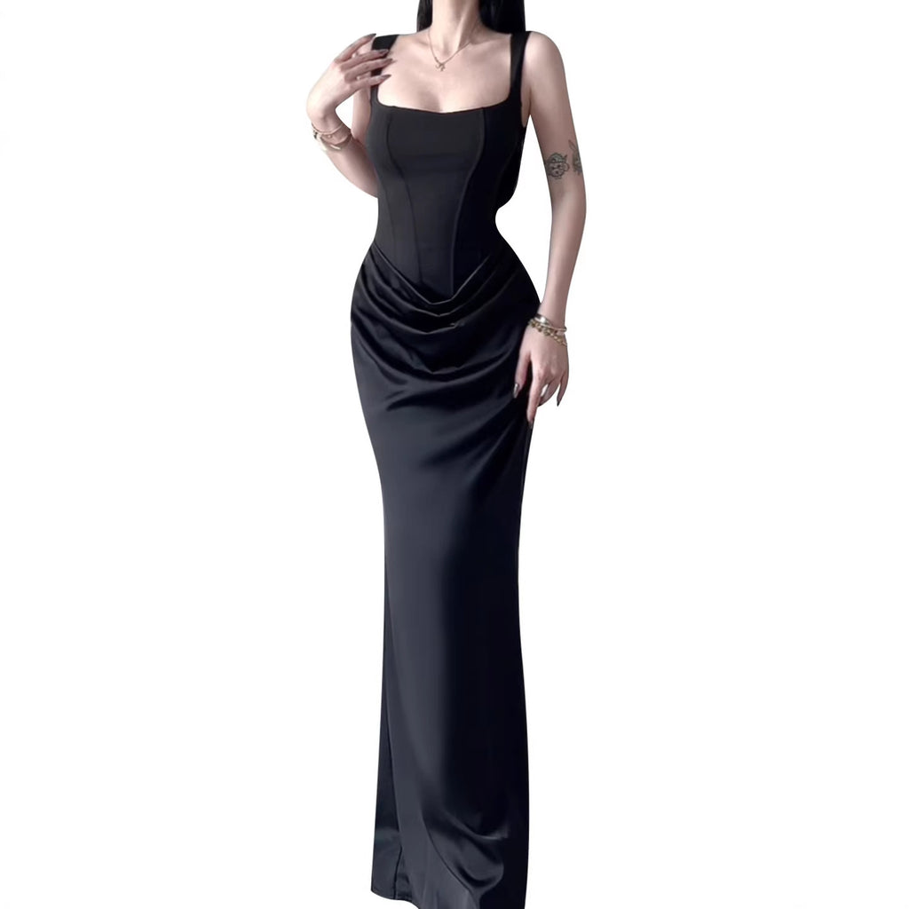 Vestido Elegante Sirena Sin Mangas