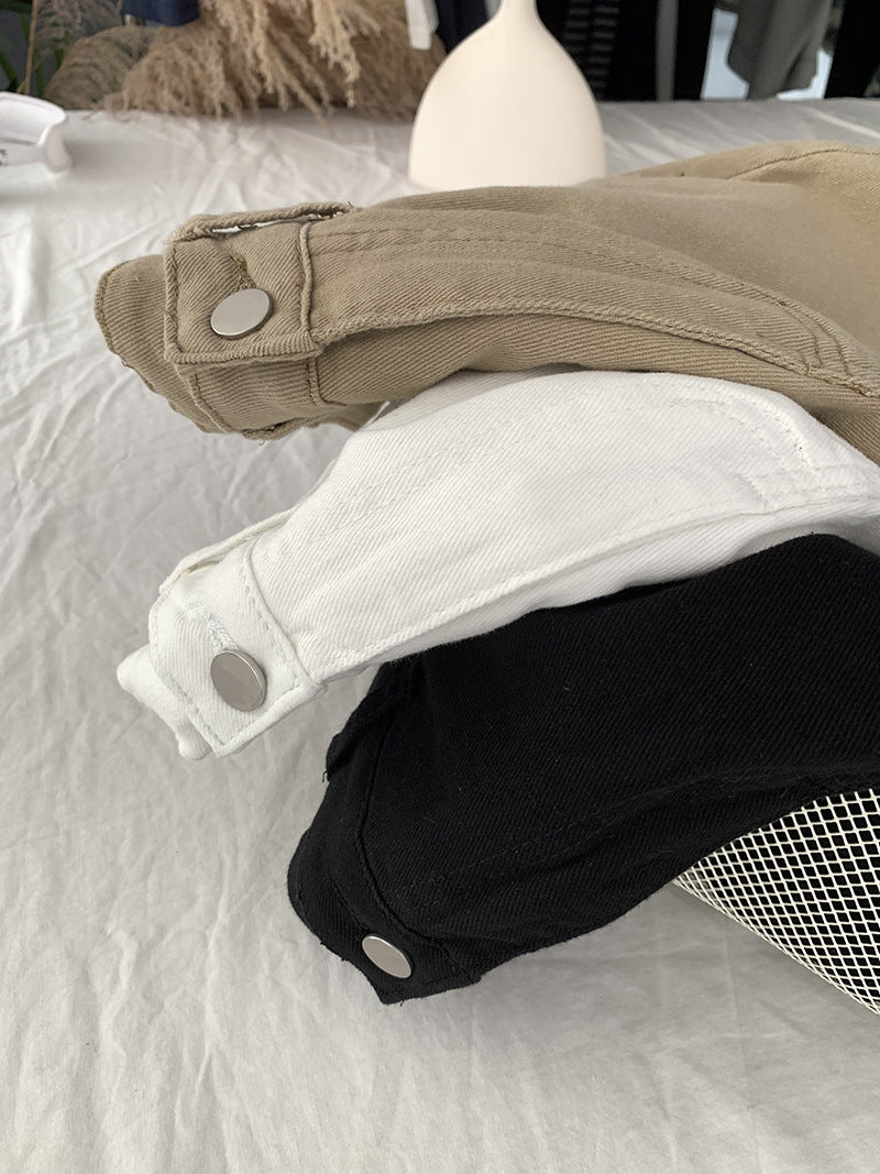 Short de Mezclilla Vintage de Talle Alto y Pierna Ancha para Mujer