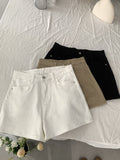 Short de Mezclilla Vintage de Talle Alto y Pierna Ancha para Mujer